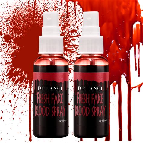 fake blood clothing spray|blood on face makeup.